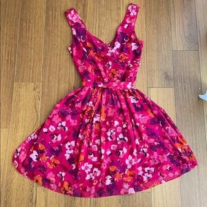 Express | Pink floral print dress